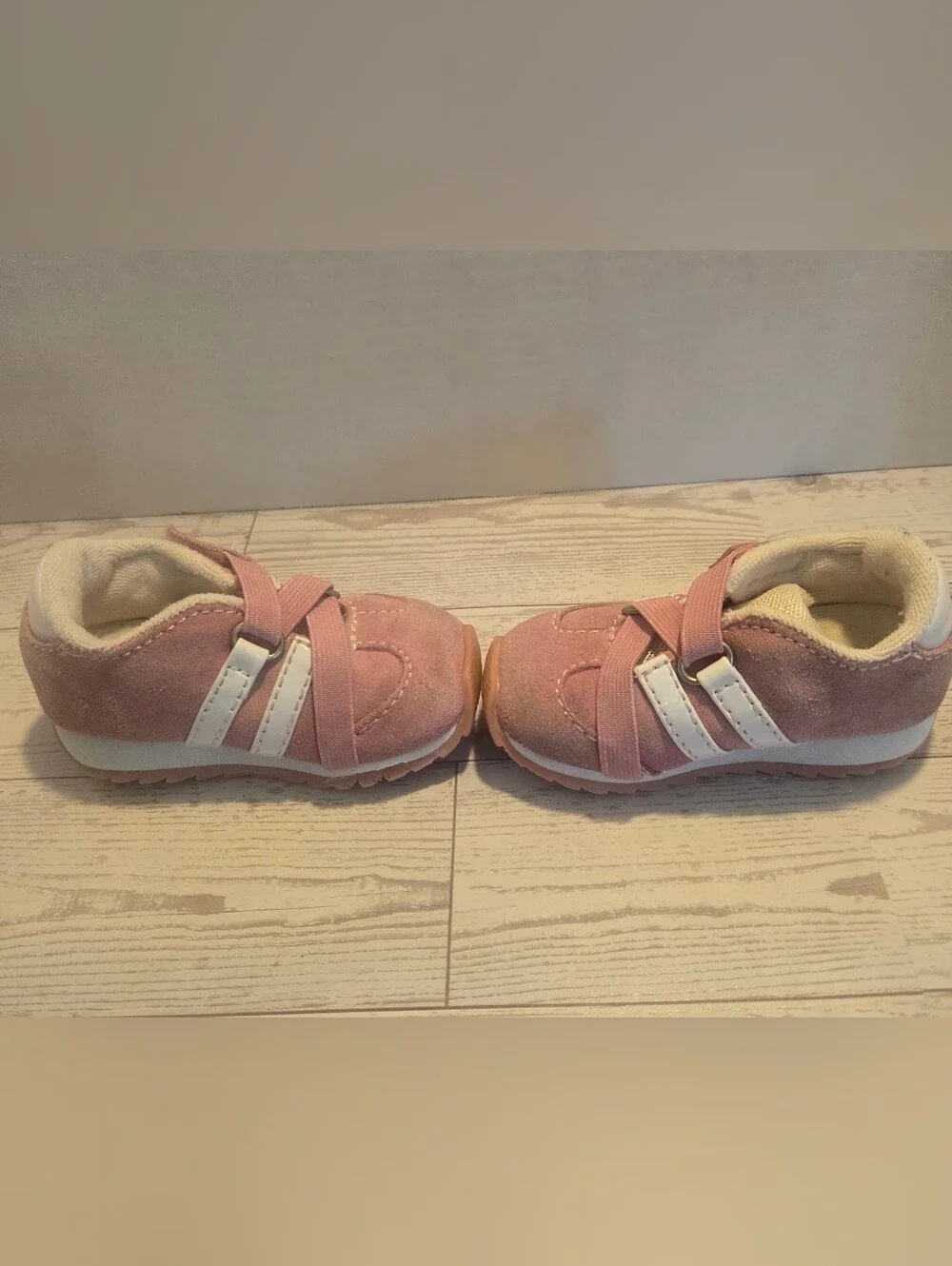 Toddlers Pink Suede Gymboree Trainer Shoes  - Comfortable Everyday Sneakers